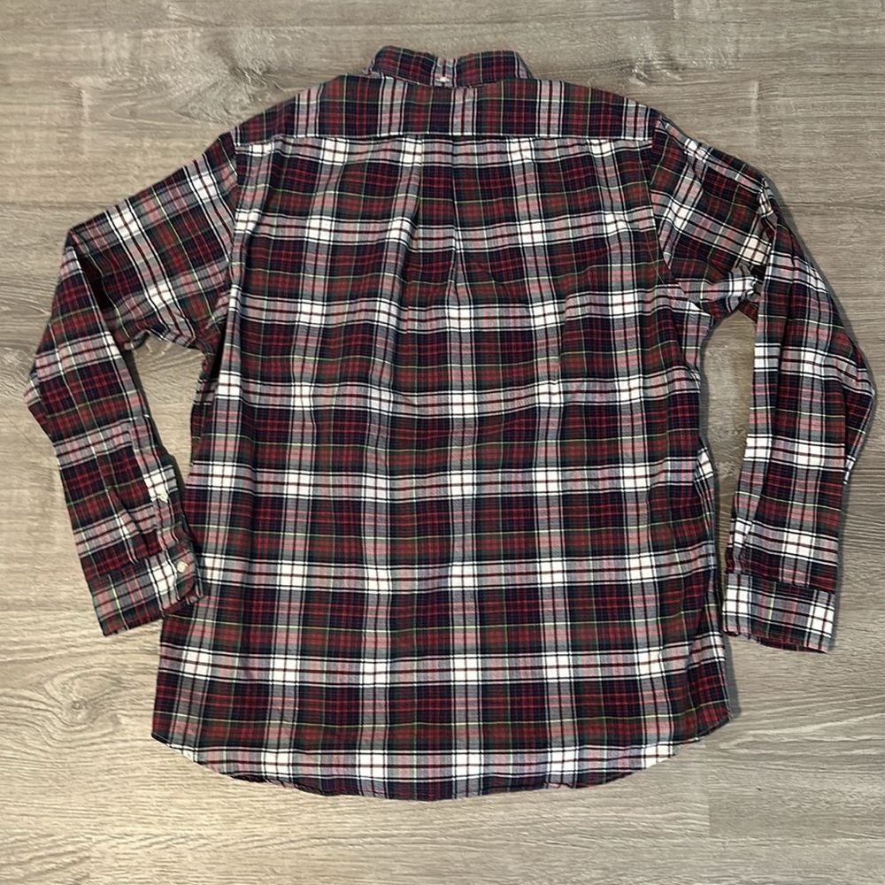 Ralph Lauren Men's Checkered Plaid Button Down Long Sleeve Cotton Shirt Large - Picture 4 of 10